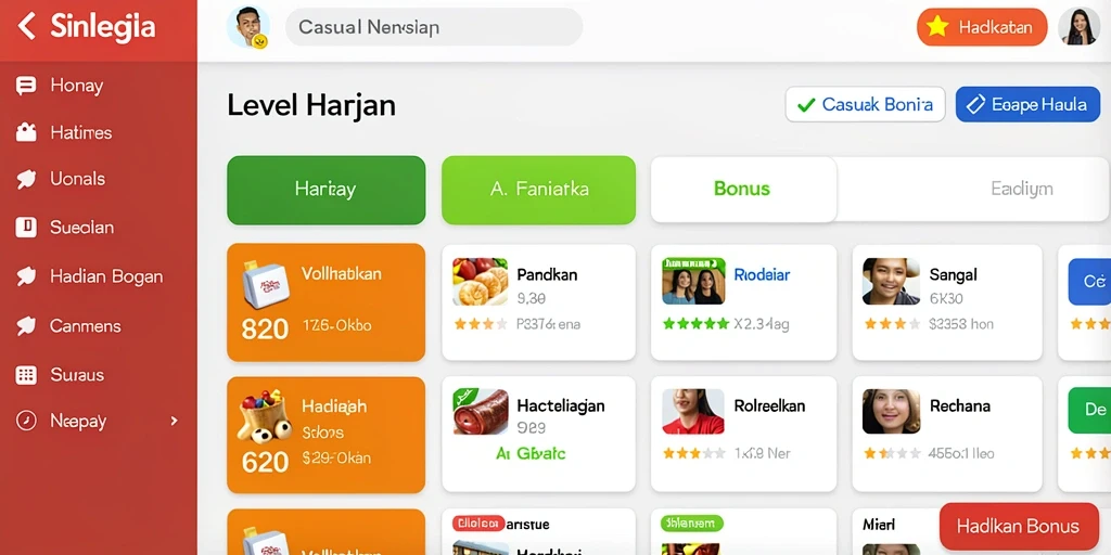 Tampilan menu utama ID66 yang menarik.