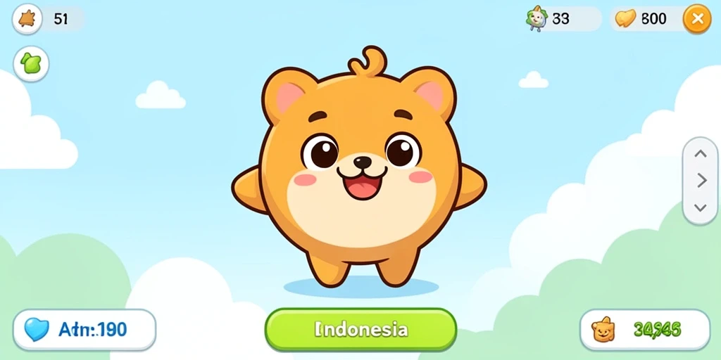 Tampilan menu utama yang menarik dan intuitif.