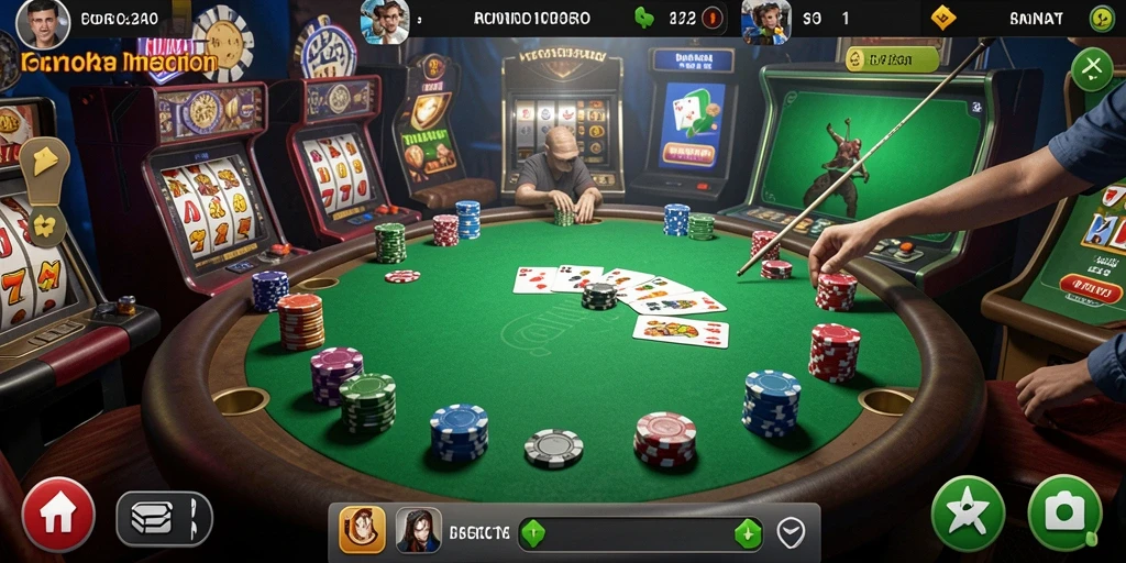 Screenshot menunjukkan tampilan antarmuka yang menarik dan user-friendly.