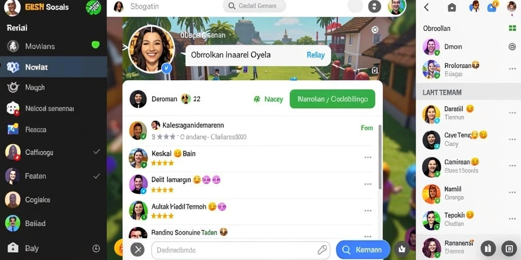 Tampilan antarmuka yang intuitif dan cerah.