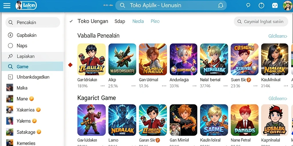 Tampilan antarmuka aplikasi yang memukau.