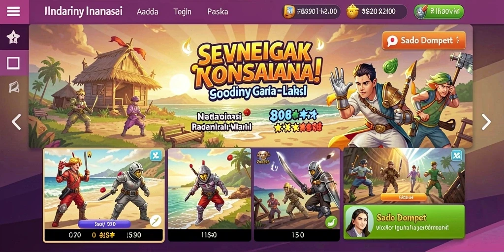 Tampilan awal yang menarik dan mudah dinavigasi.