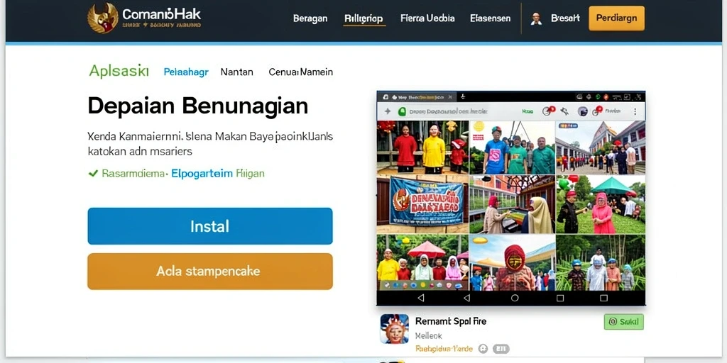 Tampilan awal aplikasi VT789 yang menarik.